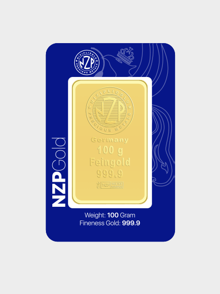 Goldbarrenn 100 Gramm